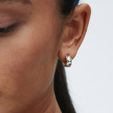 Ocean Gem Hoops Gold