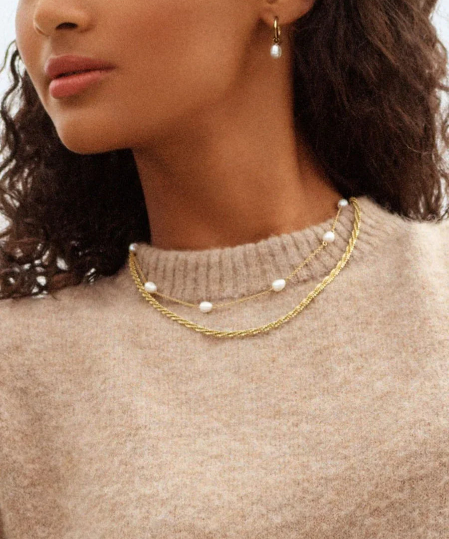 Perla Necklace Multi Gold