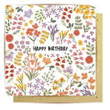 Tiny Flowers - Birthday Card