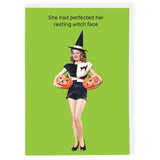 Witch Face - Humour Card