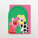 Flower Cats - Birthday Card