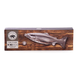 Maverick Fish Flask Silver