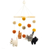 Mobile - Handmade Felted Cats
