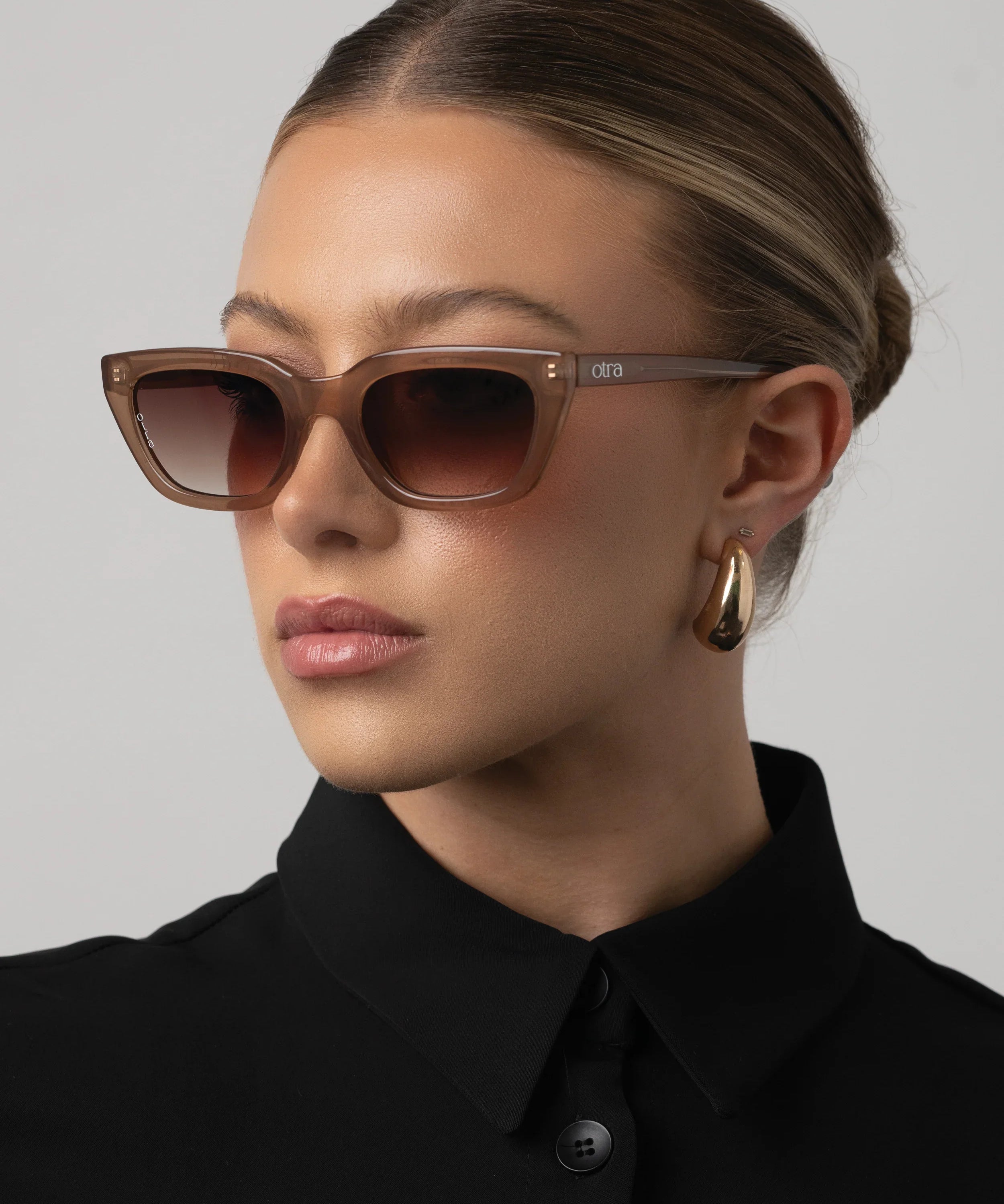 Otra Sunnies - Nove - Transparent/Coffee