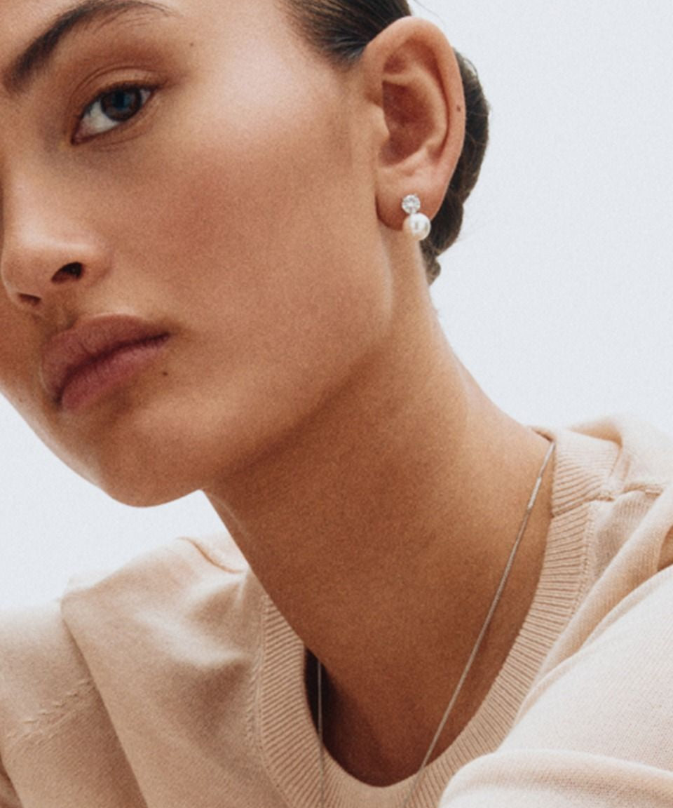 Luna Studs L Steel