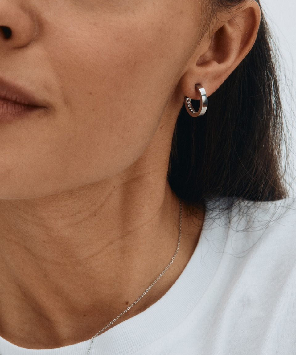 Monaco Earrings Mini Steel