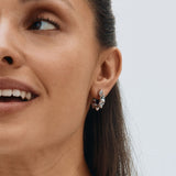 Peak Creole Earrings Small Steel