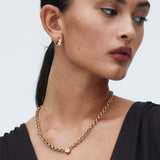 Ocean Gem Hoops Gold
