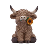 Saddle & Bloom Sunflower Highland Cow