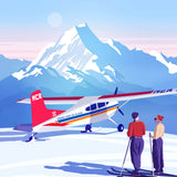 Mt Cook Ski Planes - A4 Print