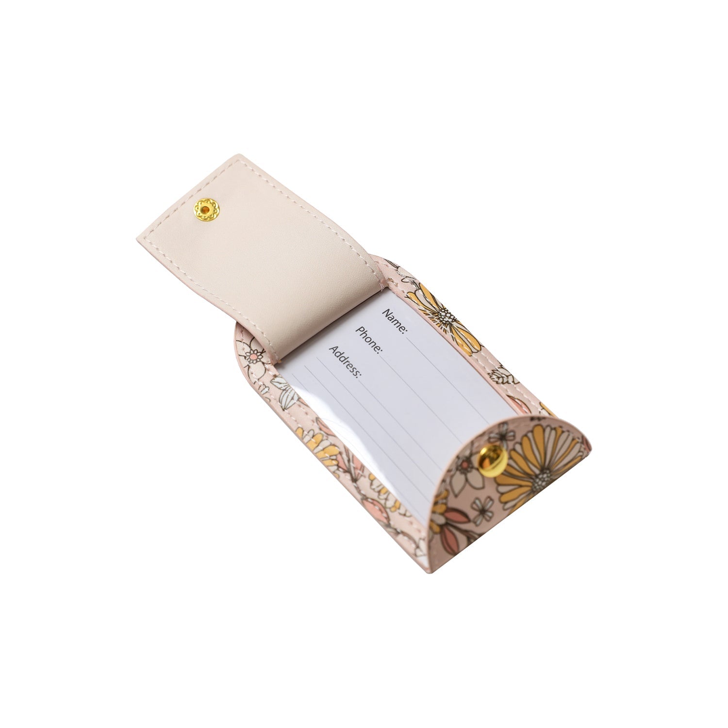 Floral Luggage Tag