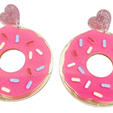 Pop Doughnut Earring - Pink