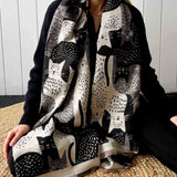Moggy Cat Scarf - Black
