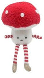 Fluffy Toadstool Hanging Decoration / Red