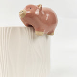 Pig Pot Hanger Pink 9cm