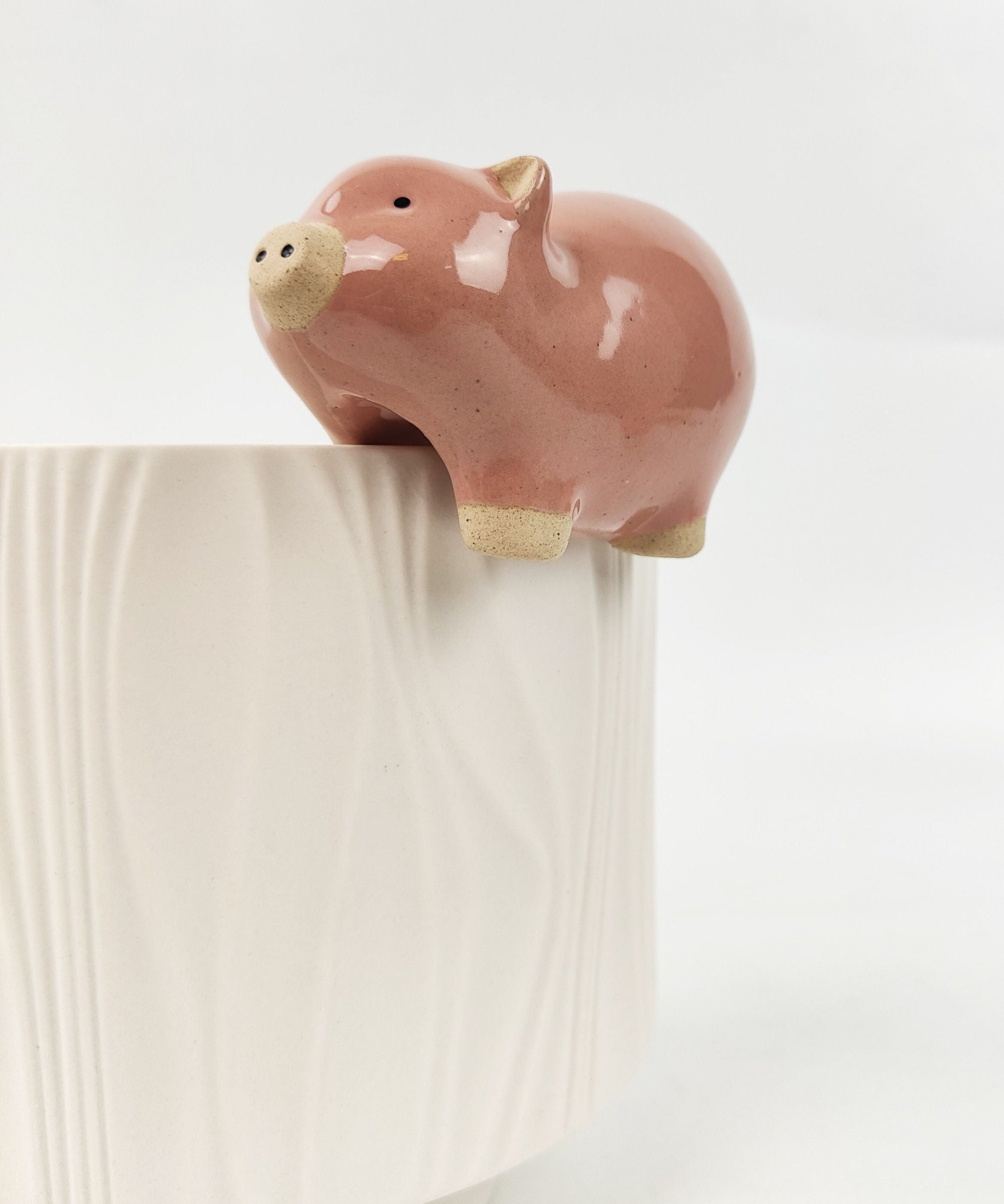Pig Pot Hanger Pink 9cm