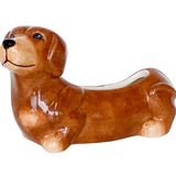 Cute Dachshund Planter Brown 20cm