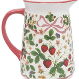 Strawberry Fields Jug Red & Green 15cm