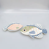 Reef Fish Trinket Dish White & Green 25c