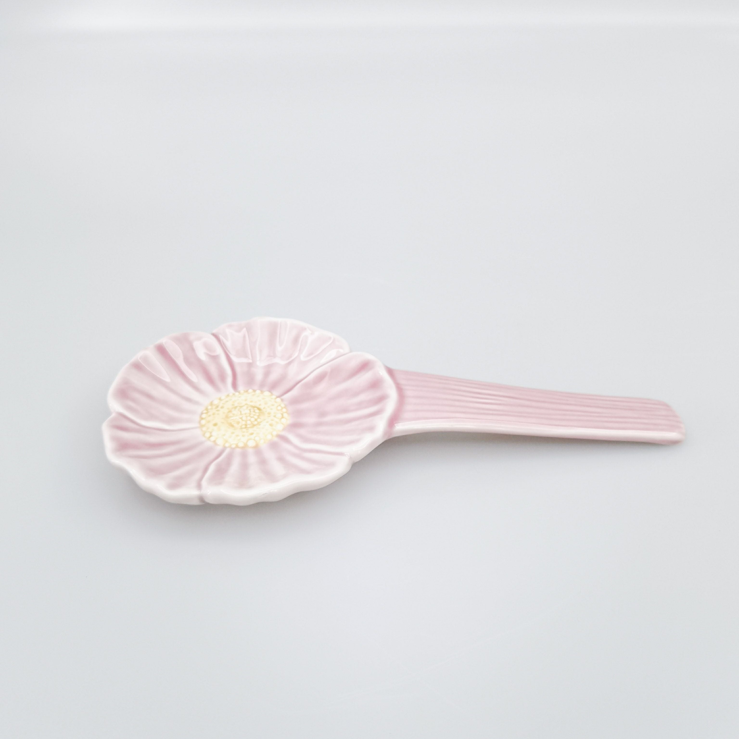 Flower Spoon Rest Pink 22cm