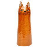 Bailey Cat Vase Orange - 23cm