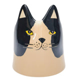 Bailey Cat Planter Black & White - 14cm