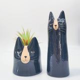 Bailey Cat Planter Black 14cm