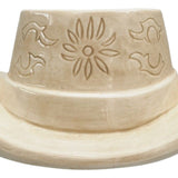 Cowboy Hat Planter Tan 20cm