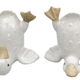 Quirky Duck Ornament White 10cm