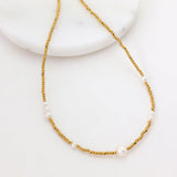 Jasmin Pearl Necklace/Gold