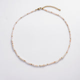 Leah Necklace - Pastel Pink