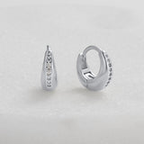 Hayley Huggie - Silver Earring
