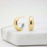 Mindi Hoop - Gold/Blue