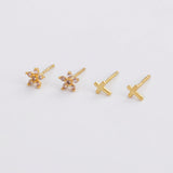 Amelia Cross Stud Set