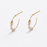 Elle Hoop - Pearl Gold
