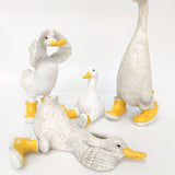 Standing Duck in Boots Ornament Yellow