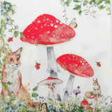 Enchanted Garden Napkins Red